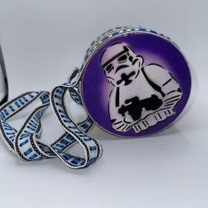 Daky Star Wars Stormtrooper Drum Toy Handmade Ecuador Leather Wood Purple Yellow